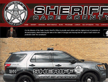 Tablet Screenshot of dadesheriff.com